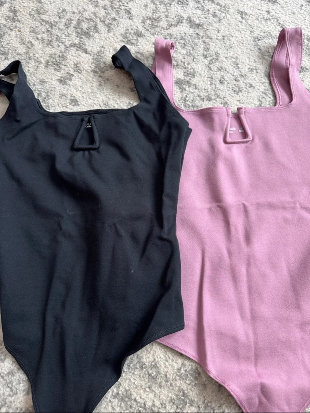 Bundle of Abercrombie Bodysuits in Black, Mauve and Beige - Picture 2 of 5